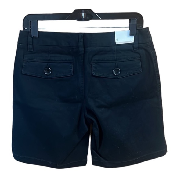 Banana Republic Factory Shorts Black 7” inseam with pockets NWT Sz 6 - Picture 2 of 13
